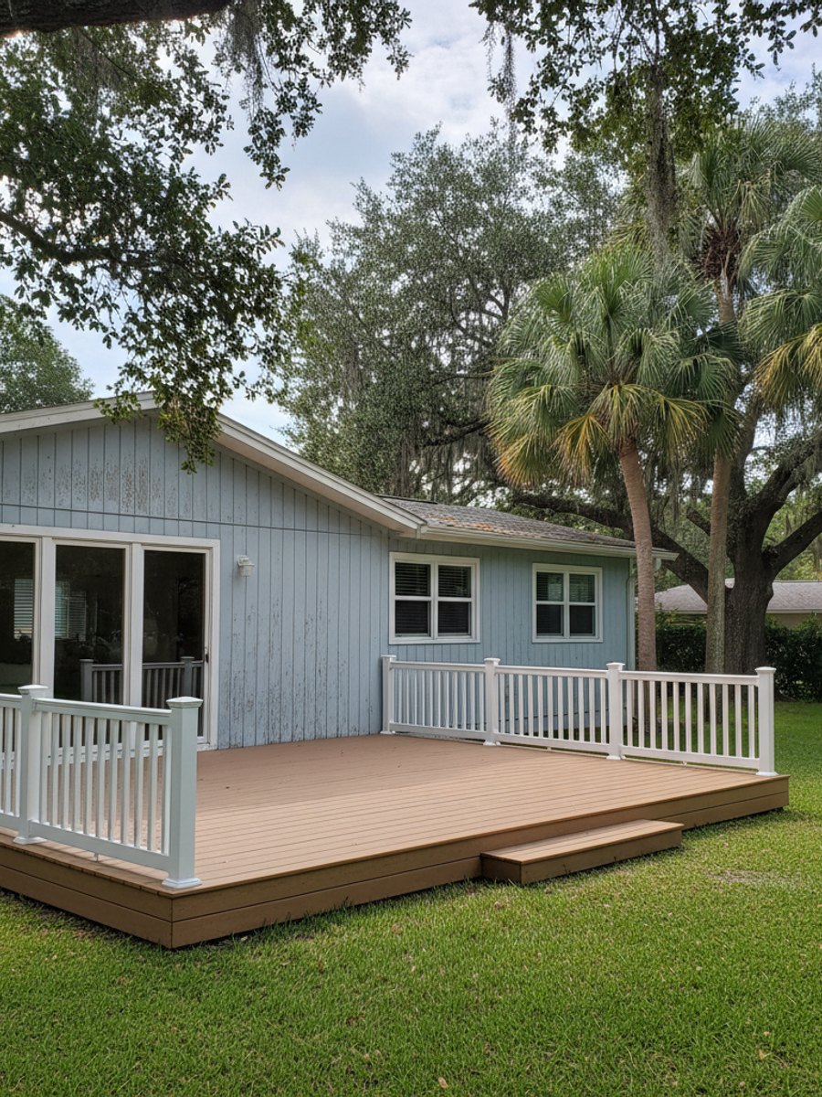 Quantum Deck crew working on a home