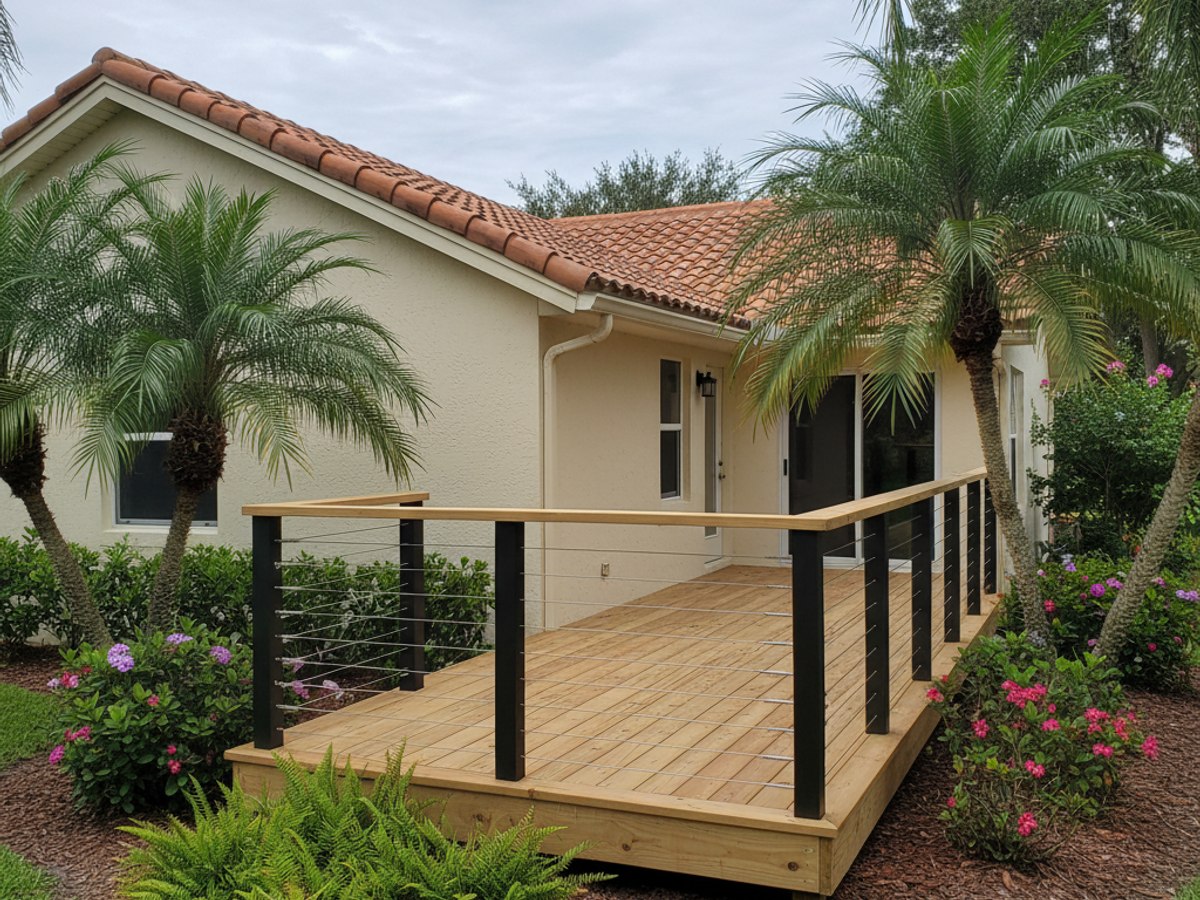 Deck Staining & Sealing completed by Quantum Deck in Coral Springs, FL