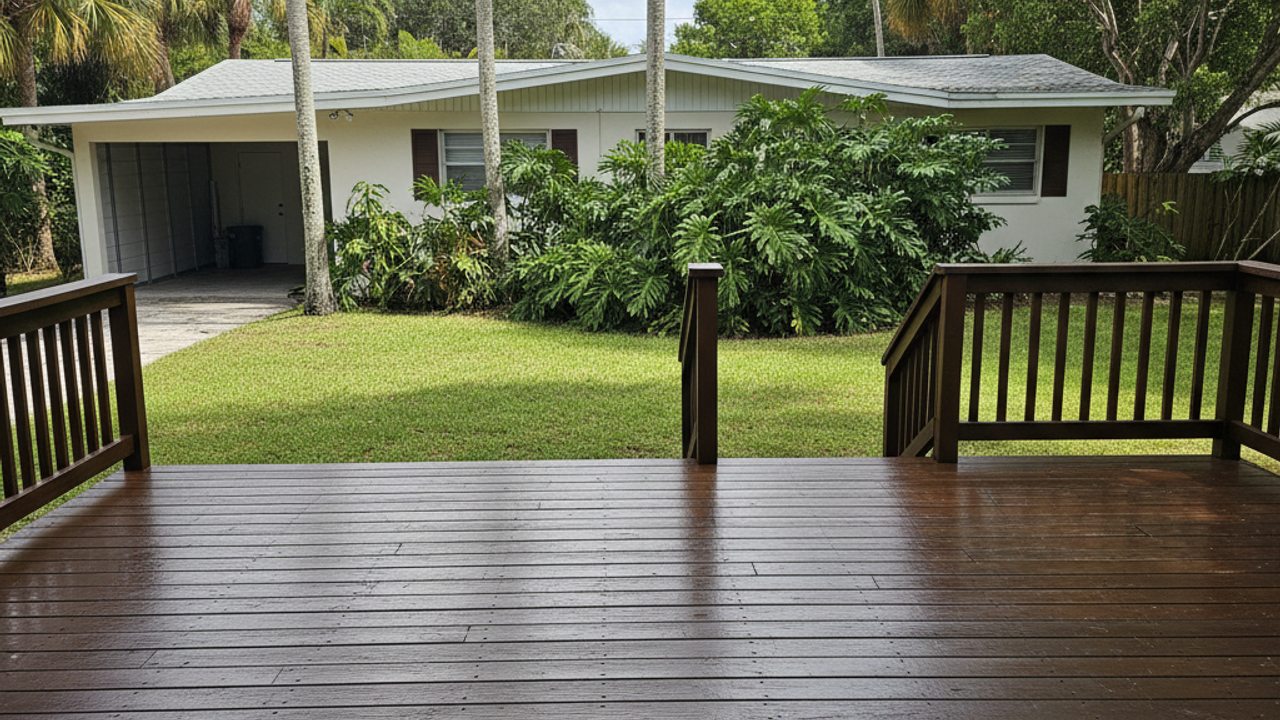 Custom Deck Design completed by Quantum Deck in Fort Lauderdale, FL